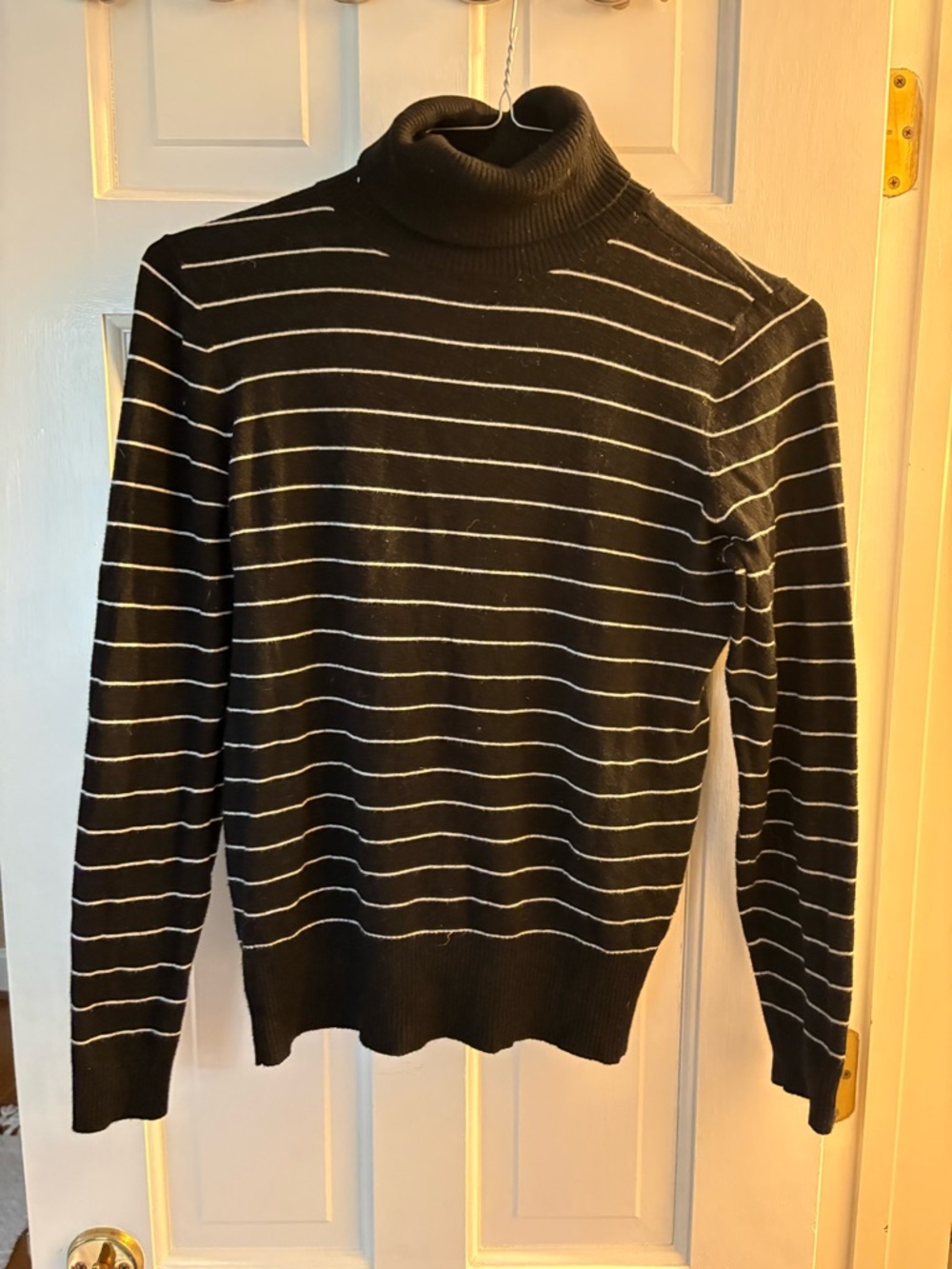 Ann Taylor Striped Turtleneck Sweater